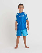 slime youth short sleeve Rashie - blue