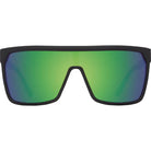 flynn sunglasses matte black w/ green spectra mirror