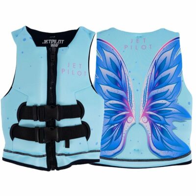 Jetpilot Girls Wings Youth Cause Neo | Blue life vest