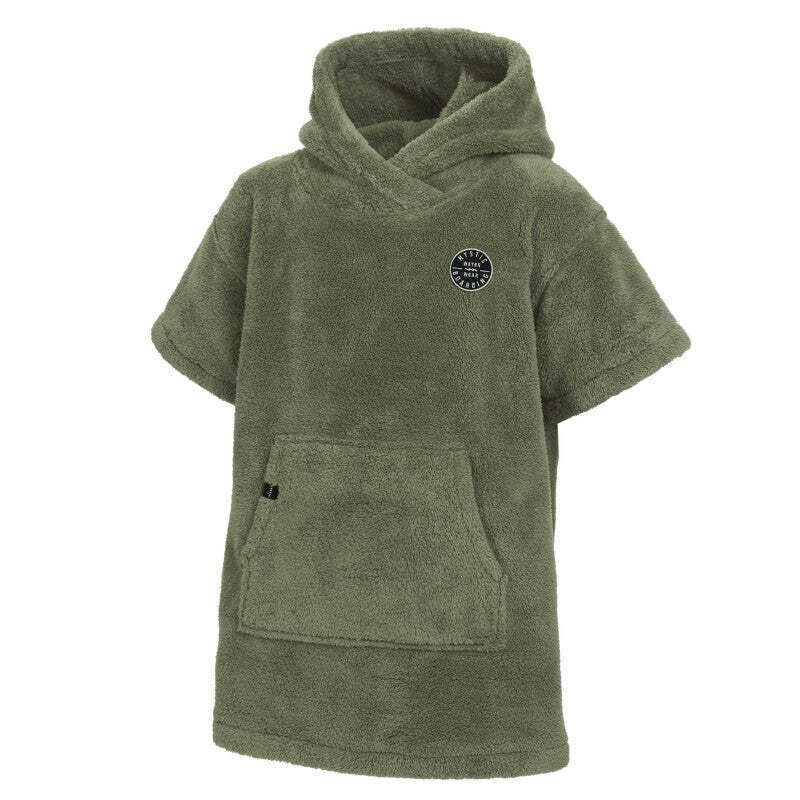 Mystic poncho teddy kids (olive green). A water absorbent poncho for children.