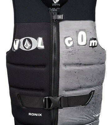 ronix x volcom life vest black/white clippings